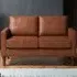 2-Seater Sofa - Tan, Faux Leather