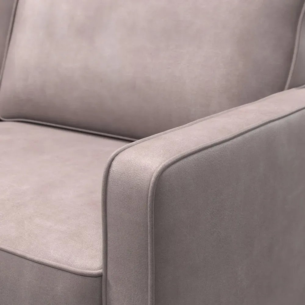 3-Seater Reversible Chaise Sofa - Grey, Faux Leather