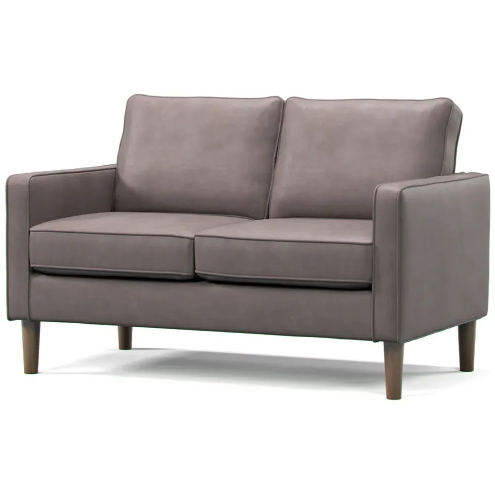 Regan 2-Seater Sofa - Grey, Faux Leather