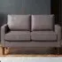 Regan 2-Seater Sofa - Grey, Faux Leather