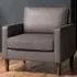 Regan Armchair - Grey, Faux Leather
