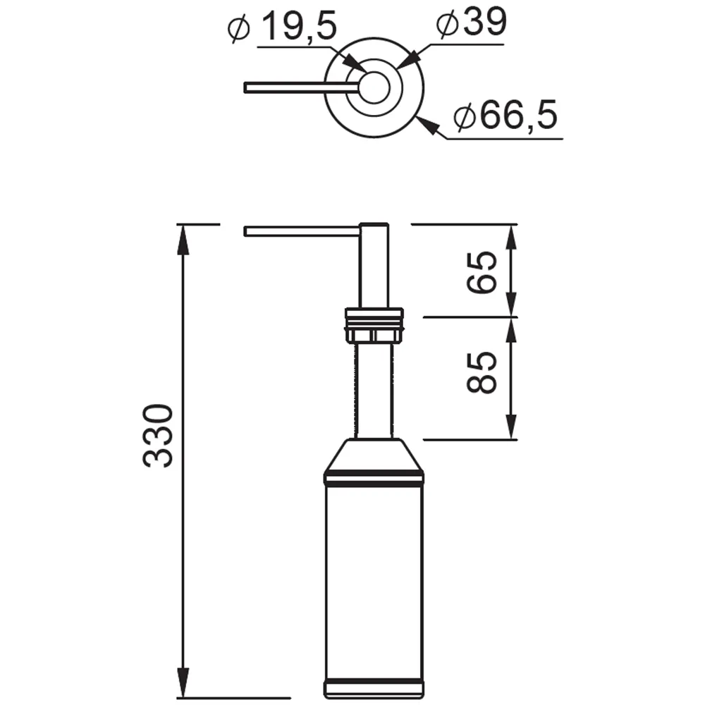 GSD 03 SD Soap Dispenser - Silver