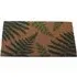 Fern Latex Backed Door Mat - Green