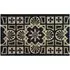 Gertrude Jekyll Tile Latex Backed Door Mat - Black, Coir