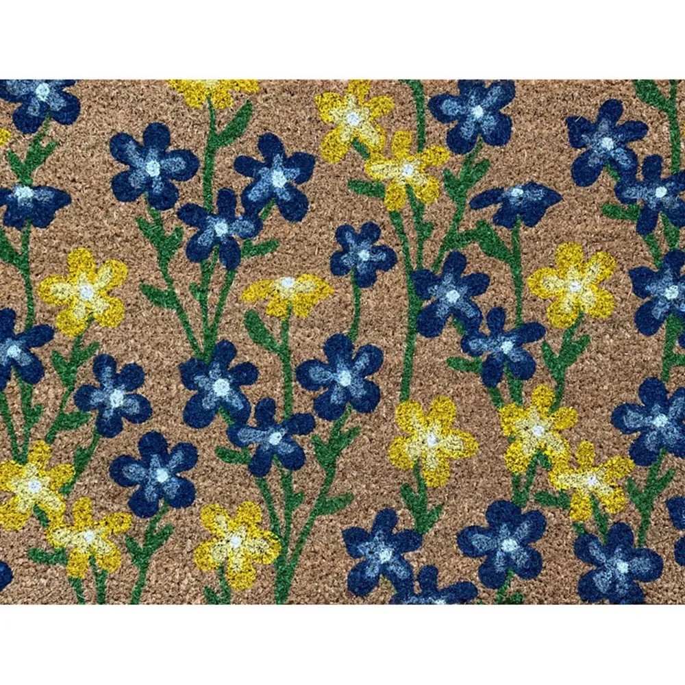 Spring Flowers Latex Backed Door Mat - Multi