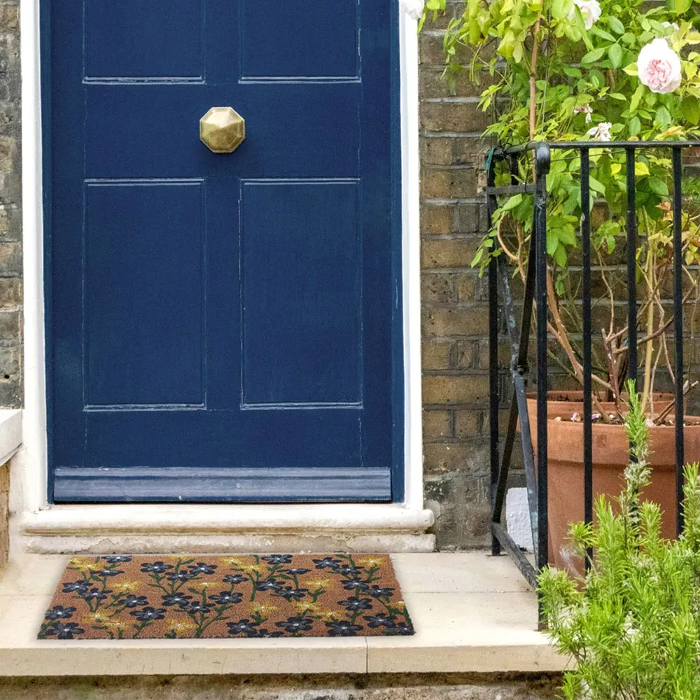 Spring Flowers Latex Backed Door Mat - Multi