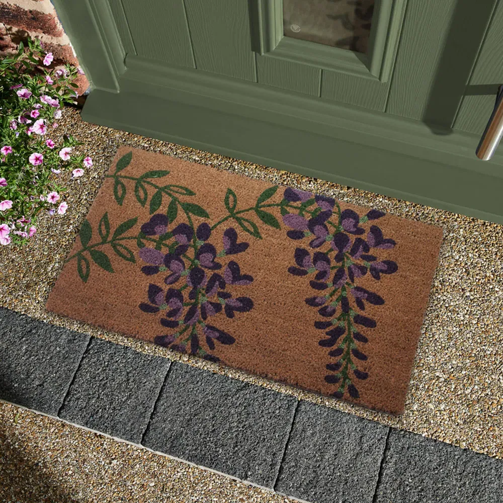 Wisteria Latex Backed Door Mat - Multi