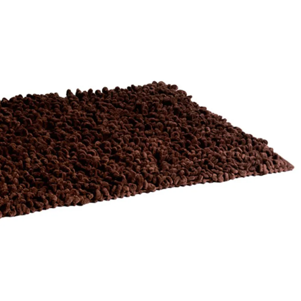 Chenille Twist Indoor Rug - Chocolate, Cotton