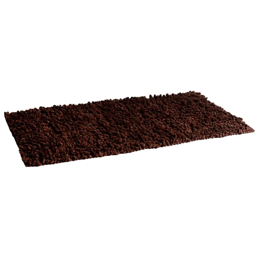 Chenille Twist Indoor Rug - Chocolate, Cotton