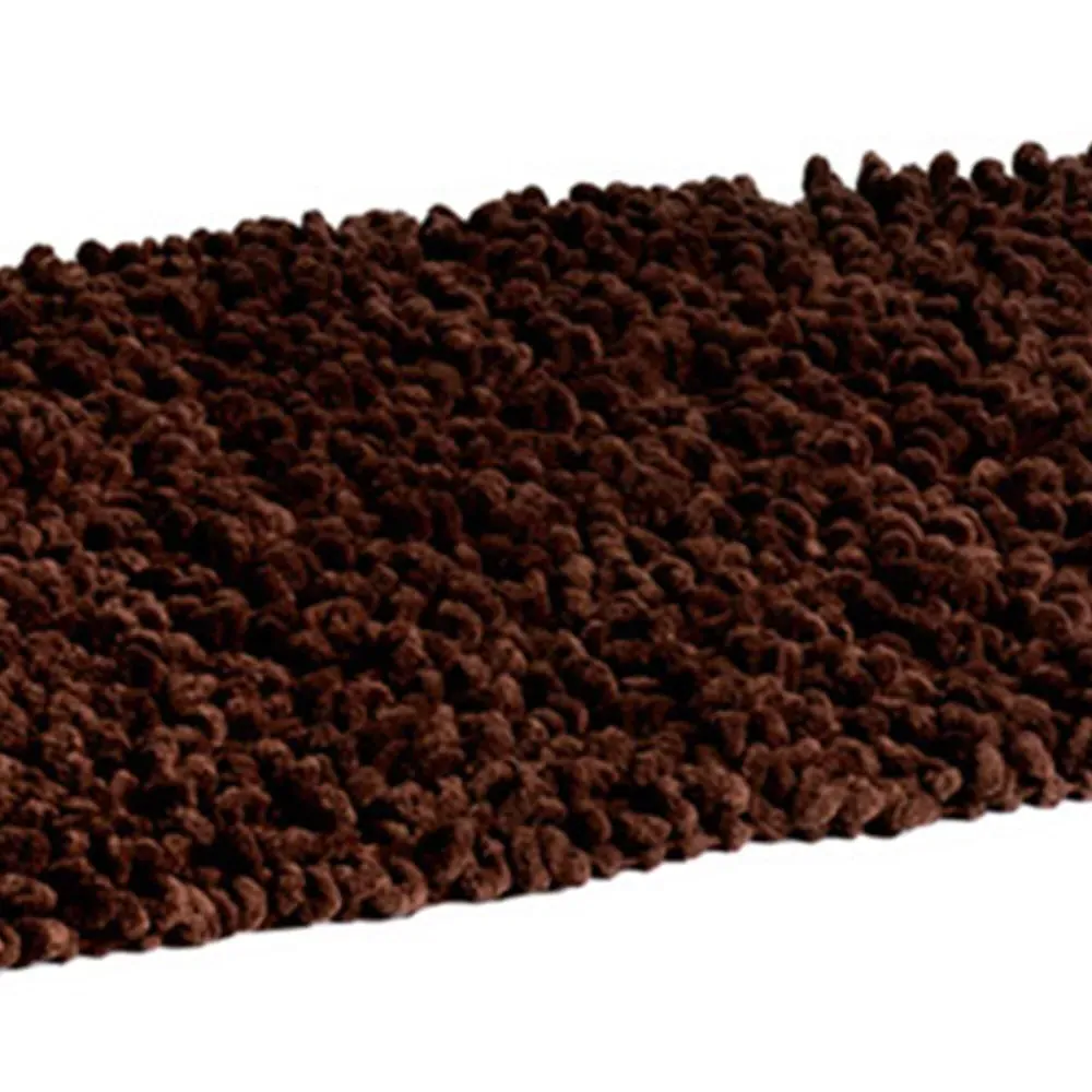 Chenille Twist Indoor Rug - Chocolate, Cotton