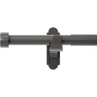 Extendable Curtain Pole with Stud Finials - Gunmetal