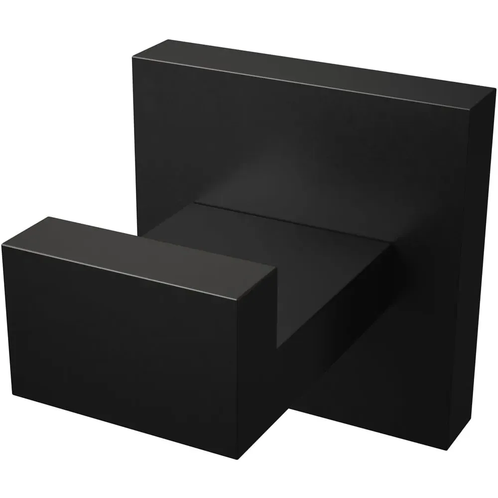 Square Robe Hook - Black, Stainless Steel