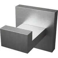 Square Robe Hook - Silver, Stainless Steel