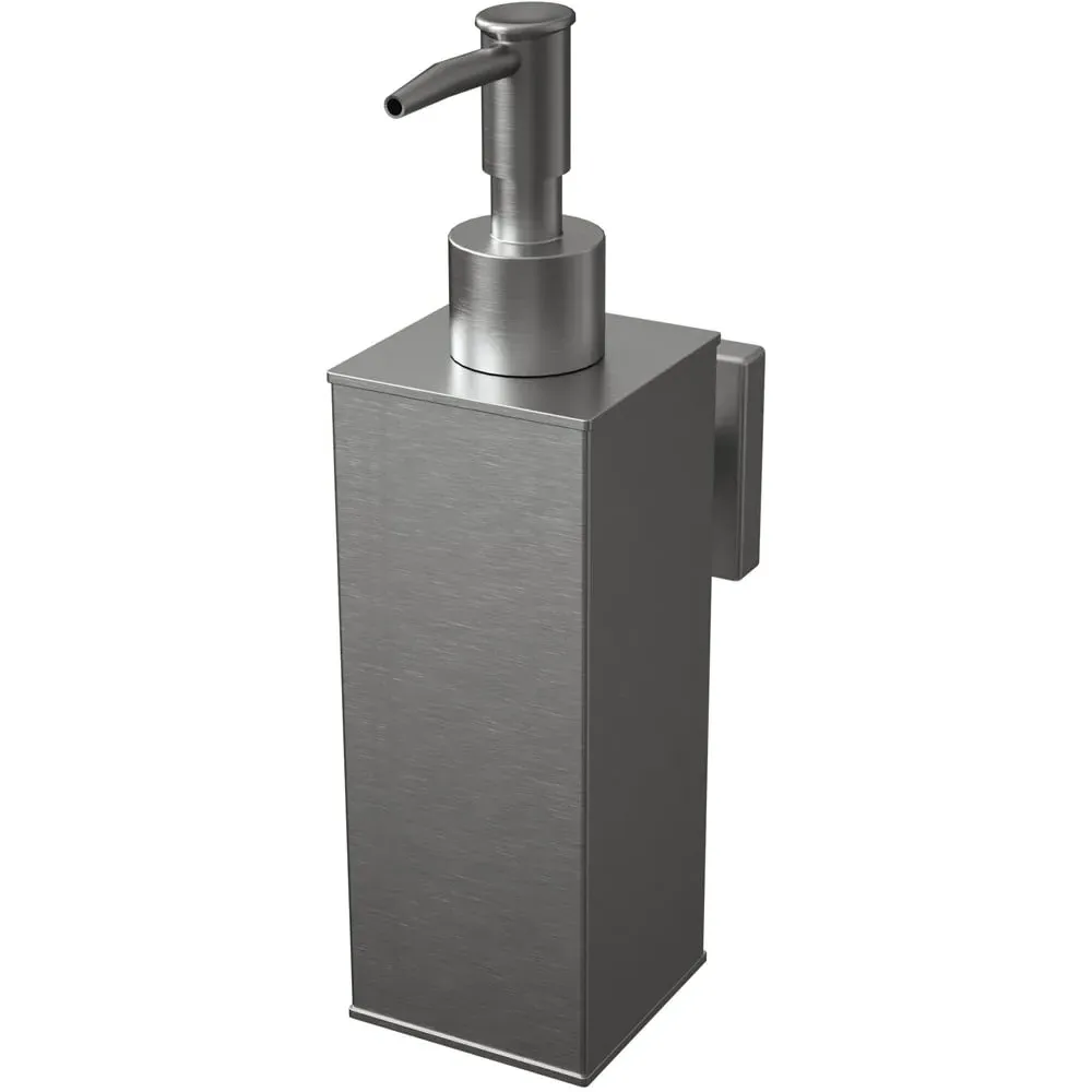 Square Soap Dispenser 180ml - Silver