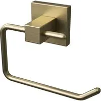 Square Toilet Roll Holder - Gold, Zinc Alloy