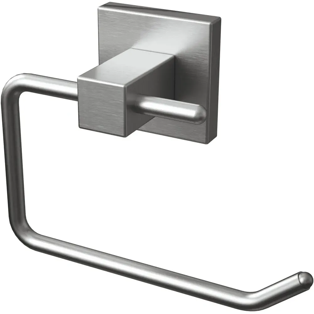 Square Toilet Roll Holder - Silver, Zinc Alloy