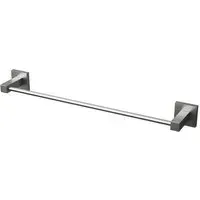 Square Towel Rail 450mm - Silver, Stainless Steel