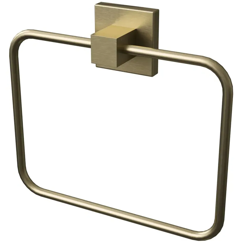 Square Towel Ring - Gold, Stainless Steel image