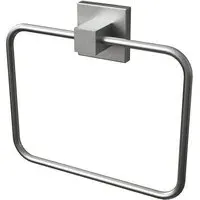 Square Towel Ring - Silver, Stainless Steel