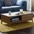 Norsk Toppan Coffee Table with Drawer - Brown, Oak