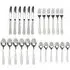 24 Piece Hammered Cutlery Set - Silver, Stainless Steel
