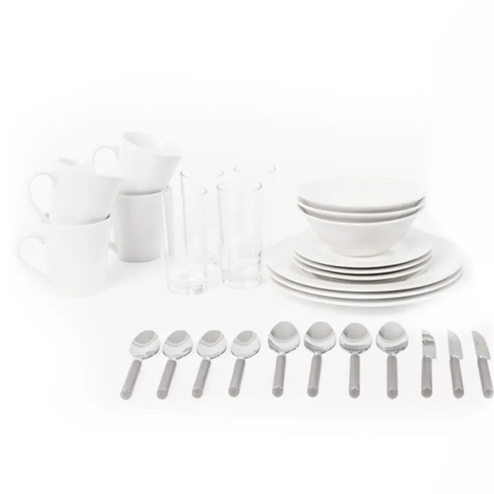 36 Piece Dinner Set - White