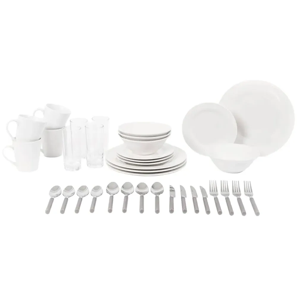 36 Piece Dinner Set - White image