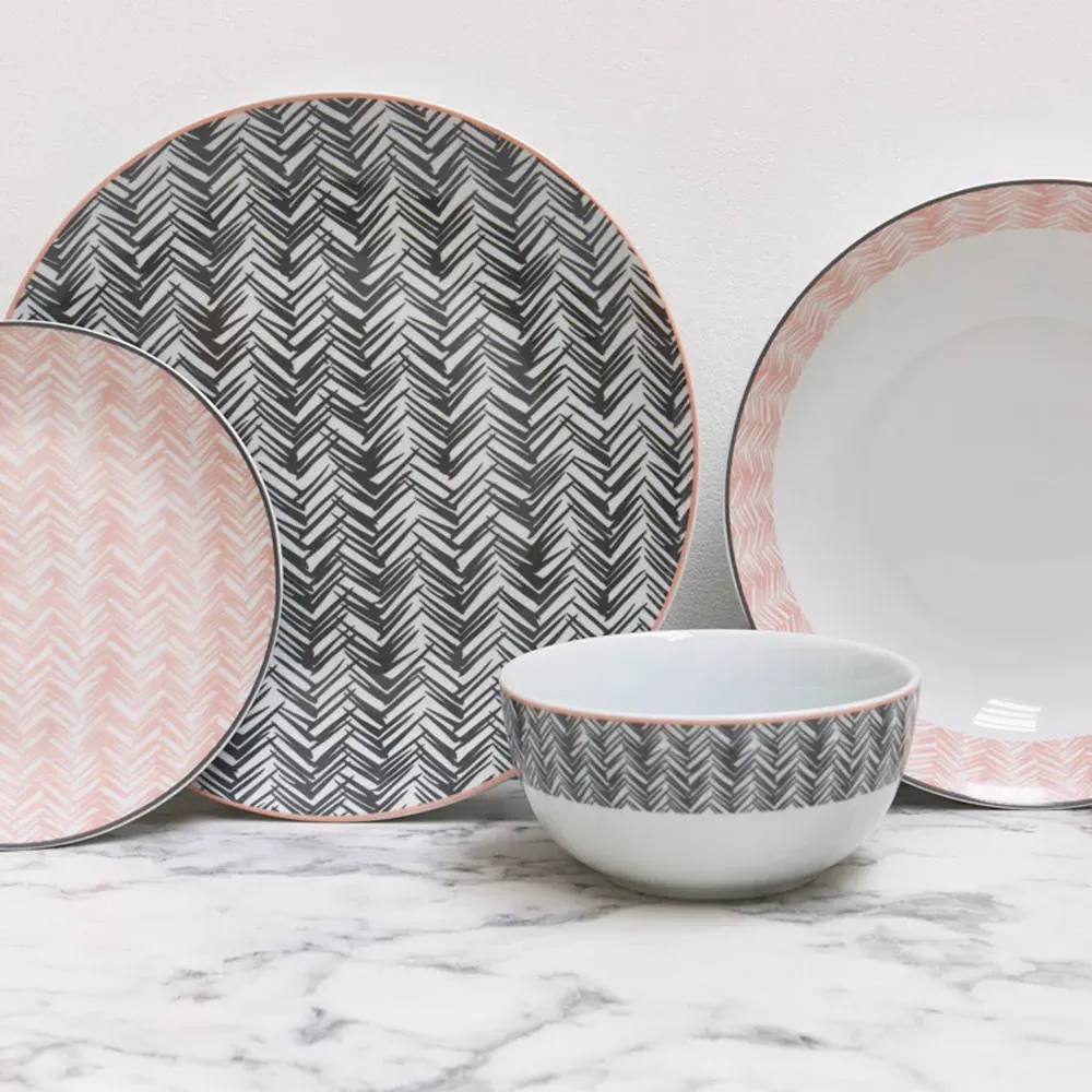 Mali 12 Piece Dinner Set - Porcelain