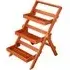 3 Shelf Foldable Plant Display Stand - Brown, Eucalyptus