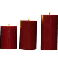 Samuel Alexander Wax Pool Effect Candles with Timer - Red