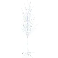 Snowtime Rainbow LED Light Up Tree 5.9ft - White