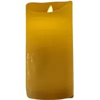 Warm White LED Dancing Flame Candle with Timer - Cream