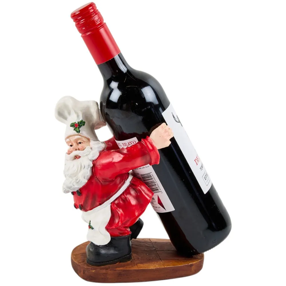Chef Santa Wine Bottle Holder
