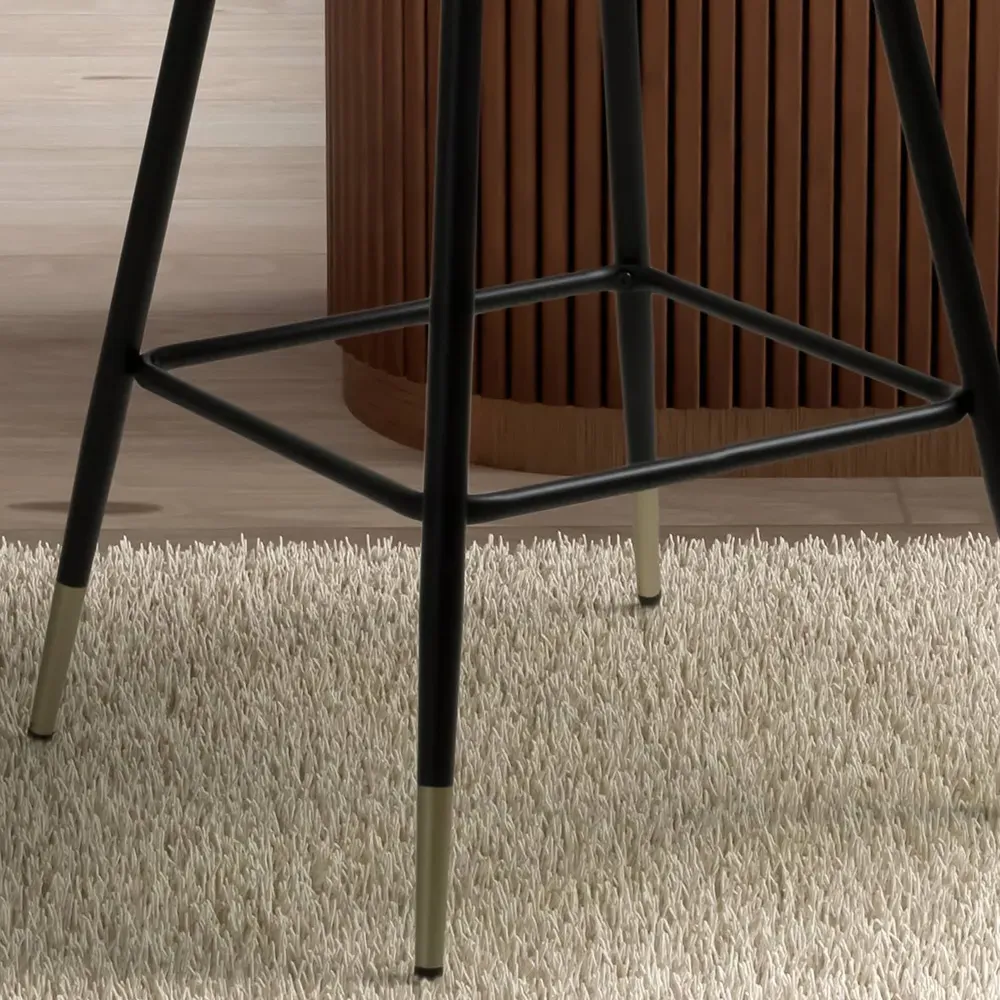 Savanna Bar Stool Set of 2 - Mink, Brushed Velvet