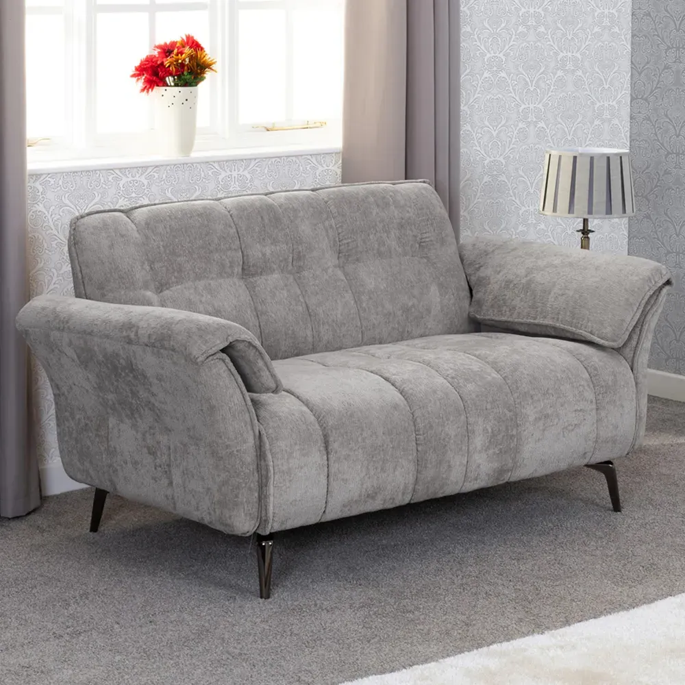Amalfi 2-Seater Sofa - Grey, Fabric image
