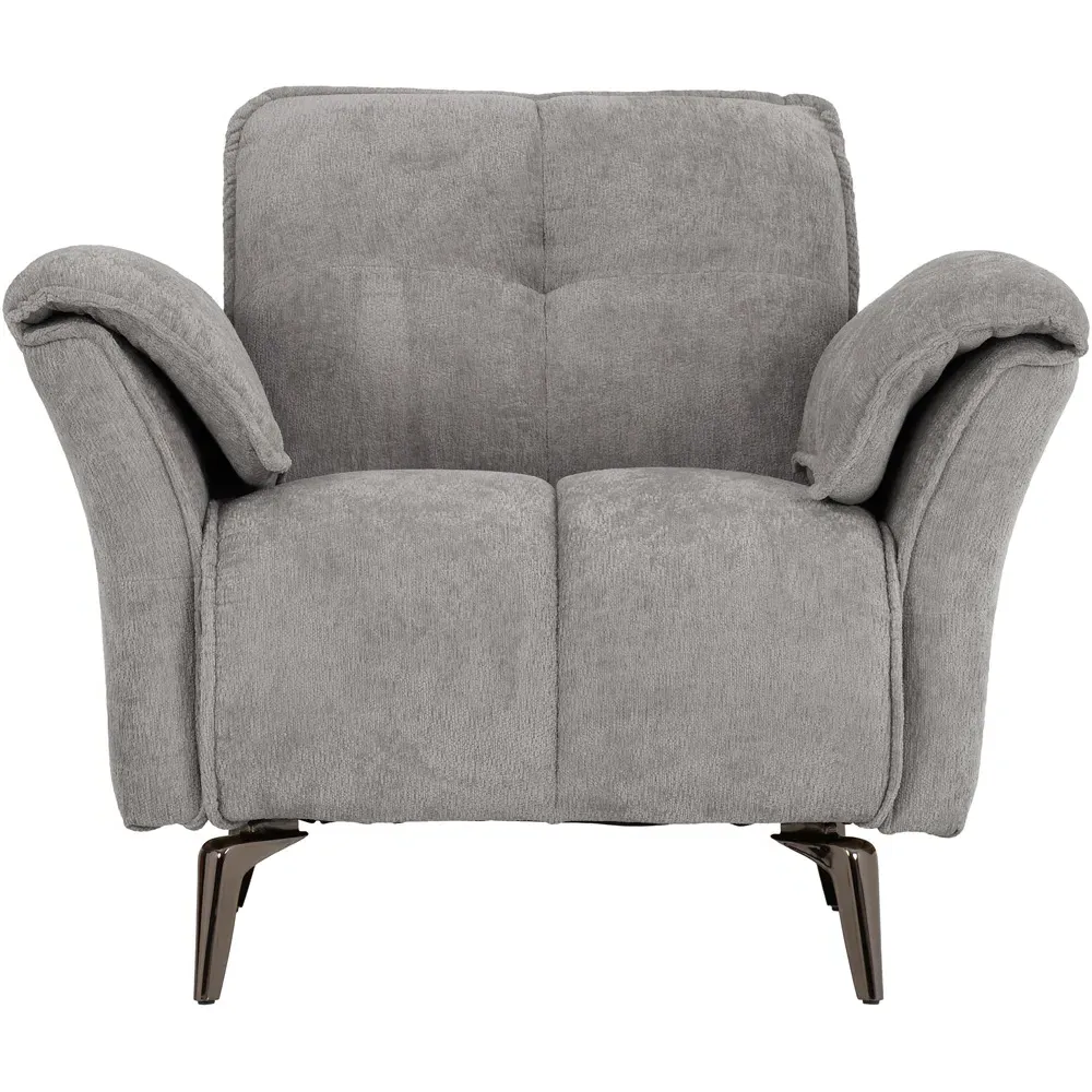 Amalfi Single Seater Fabric Chair - Grey