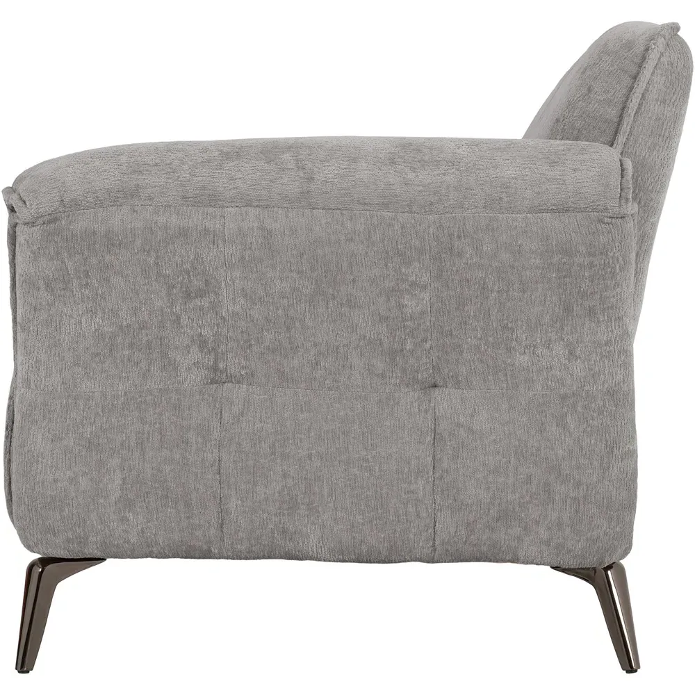 Amalfi Single Seater Fabric Chair - Grey