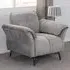 Amalfi Single Seater Fabric Chair - Grey