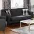 Ashley 3-Seater Sofa with Buttoned Detail - Dark Grey, Fabric