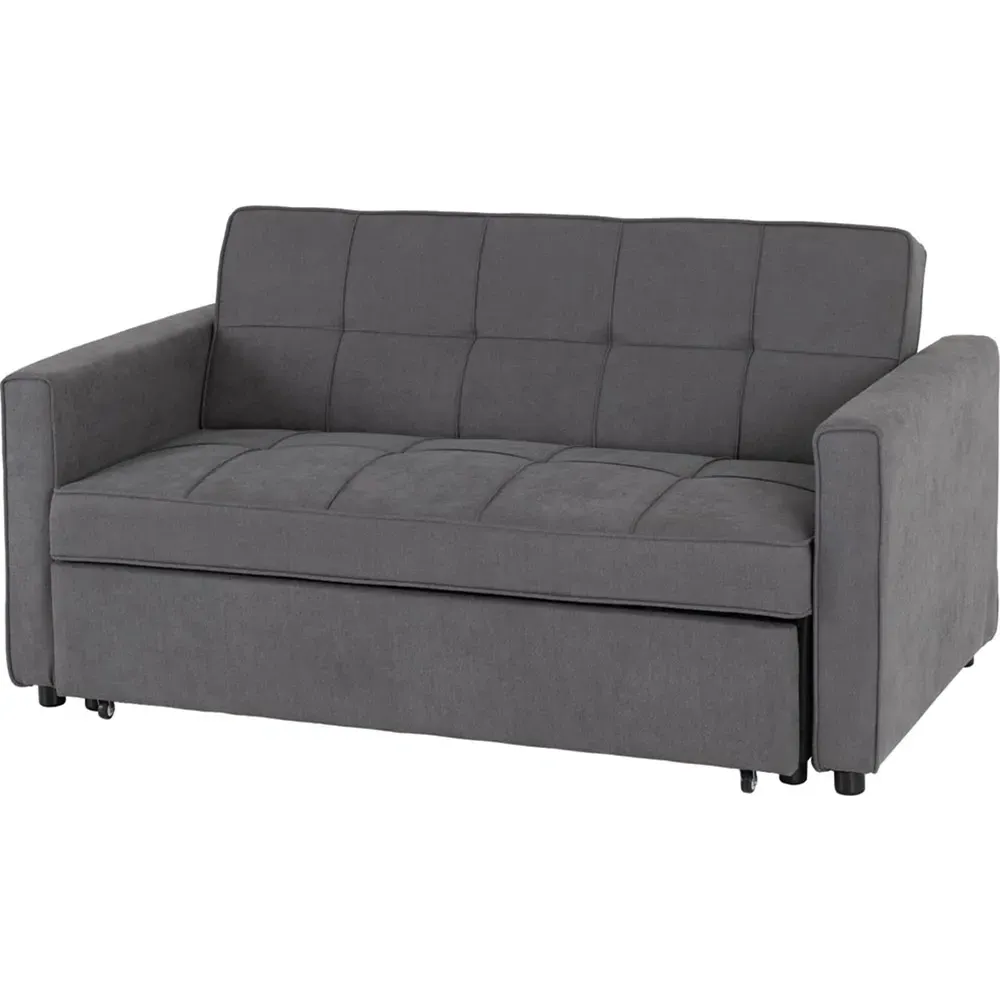 Astoria 2-Seater Sofa Bed with Pull-Out - Grey, Fabric