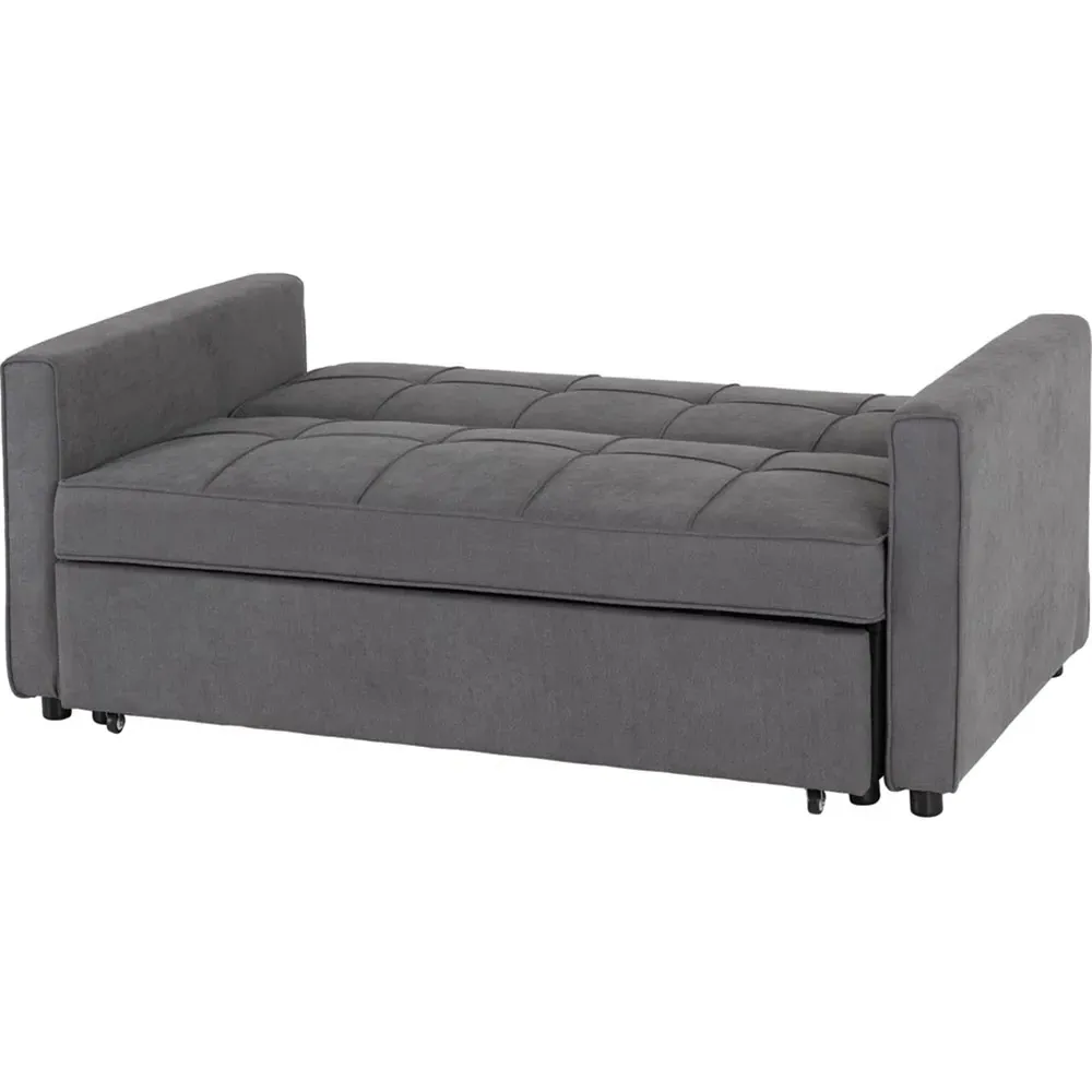 Astoria 2-Seater Sofa Bed with Pull-Out - Grey, Fabric