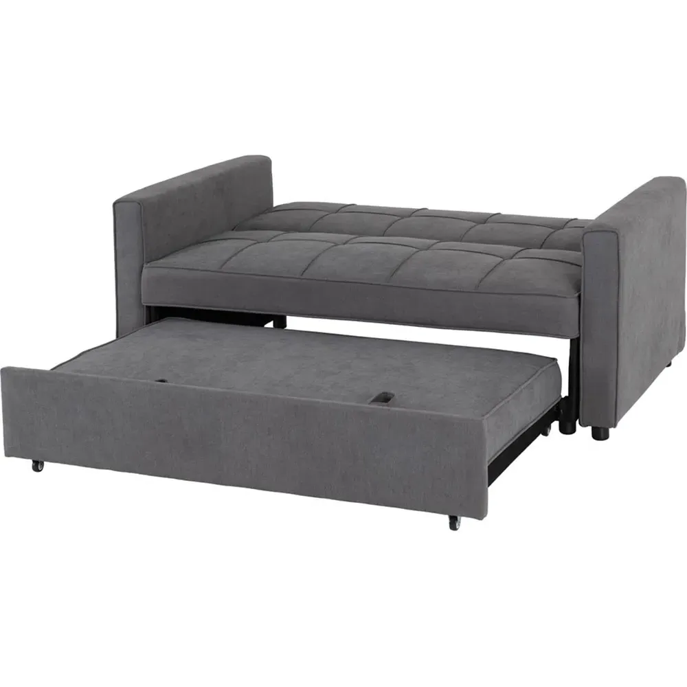 Astoria 2-Seater Sofa Bed with Pull-Out - Grey, Fabric