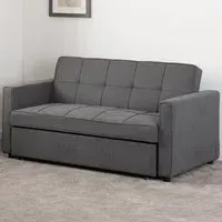 Astoria 2-Seater Sofa Bed with Pull-Out - Grey, Fabric