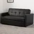 Astoria Double Sleeper Sofa Bed - Black, PU