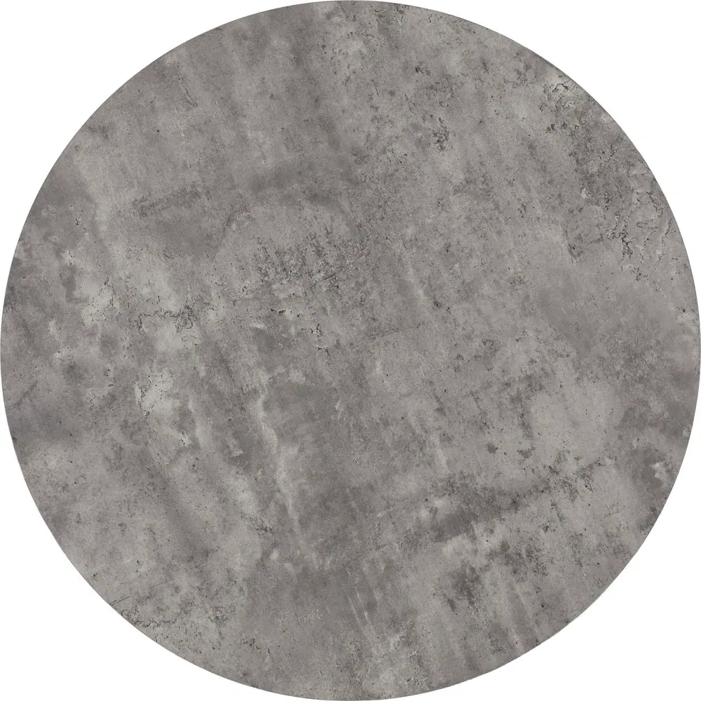 Athens 4-Seater Round Dining Table - Concrete Grey