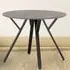 Athens 4-Seater Round Dining Table - Concrete Grey