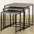 Athens Square Nest of Tables Set of 3 - Grey, Concrete