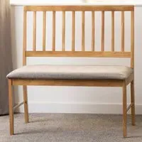 Austin Dining Bench - Grey, Oak Effect