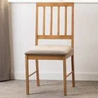 Austin Set of 2 Dining Chairs - Grey, Oak Effect