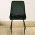 Avery Set of 2 Dining Chairs - Green, Velvet
